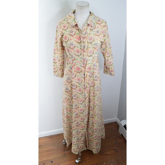 Julia Amory Dresses & Skirts - India Julia Amory Dress Womens 1 Floral Button Up Maxi Boho Tiered